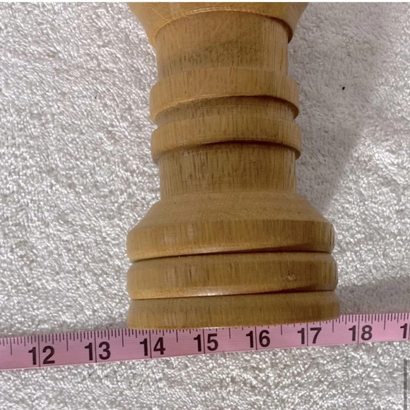 Vintage Wooden Handmade Candle  Holder - Picture 10 of 11